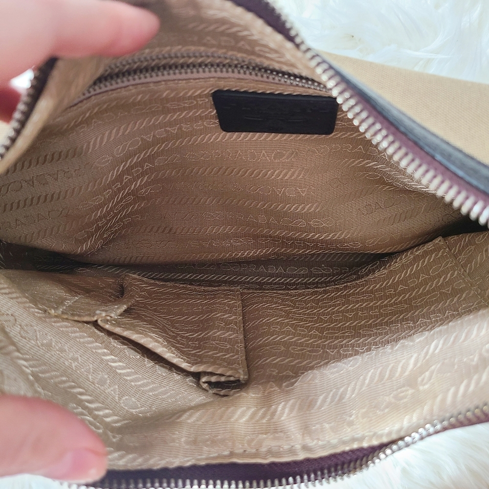 PRADA Luxurious Jacquard Logo Hobo Bag - Picture 12 of 16